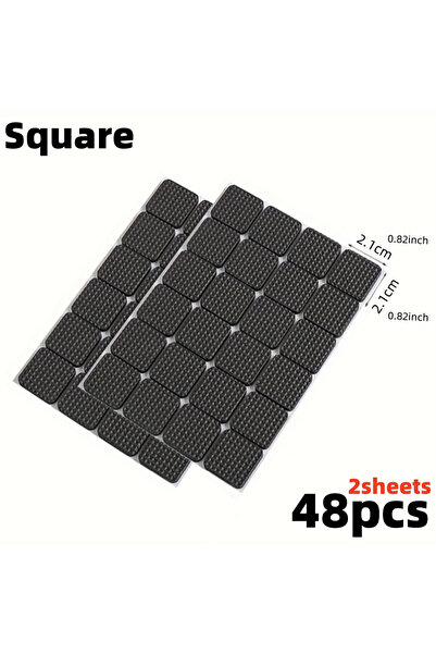 Choice 4mm S Square 48pcs 12/180pcs Seat Furniture Silent Pads Table Chair Fo...
