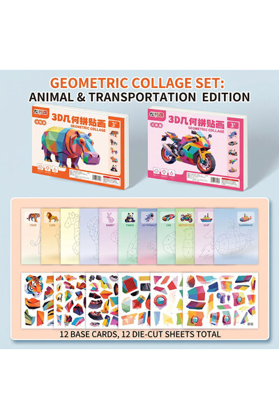choice2 12 patterns Sticker by Number Kits Mess-Free Travel Road Trip Art Cra...