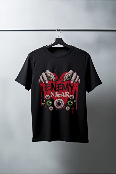 Generic Brand Unisex Oversize 24/1 Combed Cotton Dtf Printed T-Shirt - Dtf128...