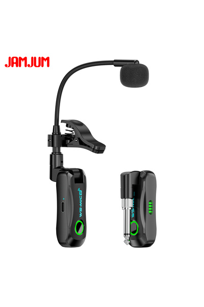 Choice black Wireless Acoustic Microphone for Saxophone 6.35-3.5 Audio Jack G...