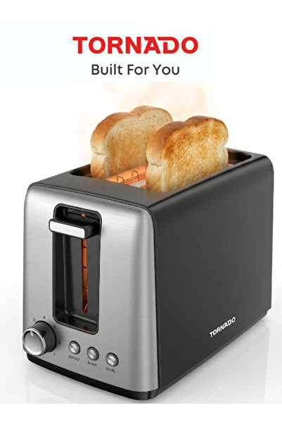Tornado Toaster 2 Slice, 700W, 7 Browning Settings, Reheat/Cancel/Defrost, Bl...