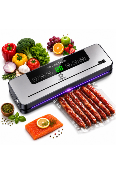 KODALI Aparat de vidat si sigilat alimente P1500, 120W, functii de vidare ume...