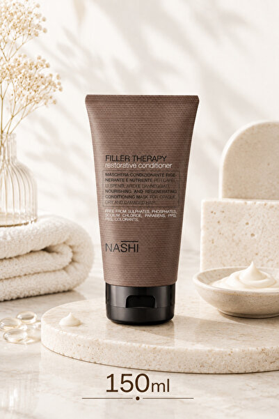 Nashi Argan Filler Yıpranmış Saçlar için Nemlendirici-Onarıcı Bakım Kremi 150ml