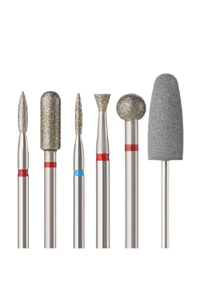 Choice 6Pcs 6pcs/set Diamond Sand Nail Files Drill Cuticle Polishing Bit Nail...