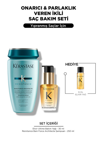 Kerastase Elixir & Resistance Onarıcı & Parlaklık Veren Ikili Saç Bakım Seti