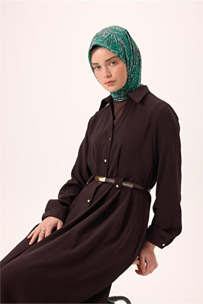 Silk Home وشاح قطني ناعم رفيع بنمط أخضر بترولي-باتينا، مانع للانزلاق، ذو ملمس...