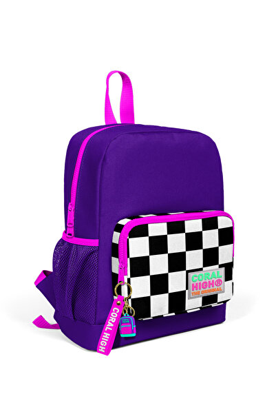 Coral High Kids Mor Dama Desenli İki Bölmeli Okul Sırt Çantası 23602