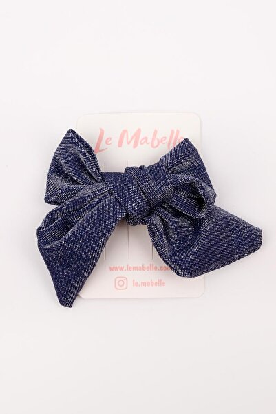 Le Mabelle Lacivert  Simli Fiyonk Kız Çocuk Klips Toka