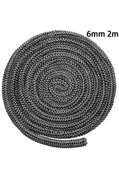 Choice 6mm Stove Fire Rope Black Wood Burning Stove 6mm 8mmm 2m Length Log Bu...