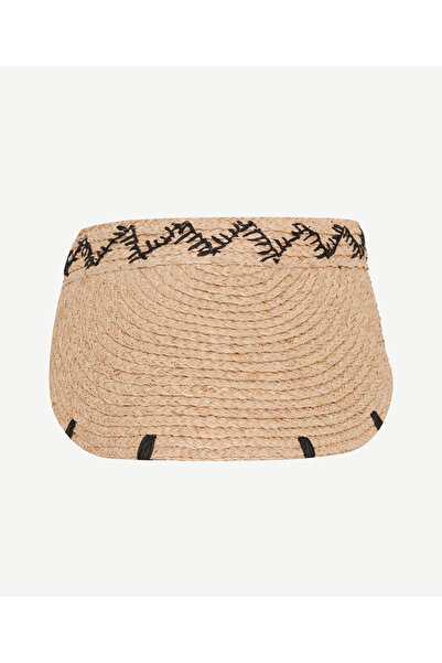 Yargıcı Wicker Visor Hat with Processing Detail