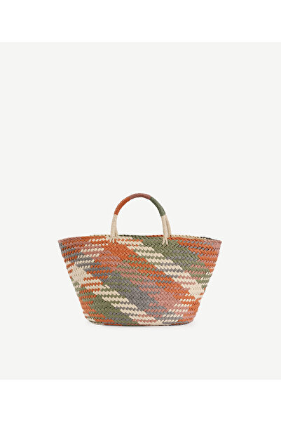 Yargıcı Colorful Straw Bag