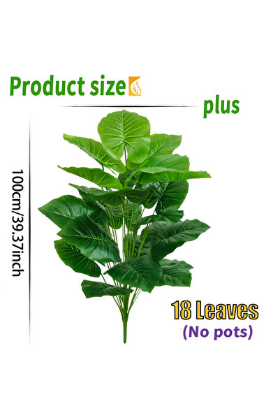 Choice 18 Leaves One Pcs 100cm Lifelike Artificial Palm Tree with 18 Leaves -...