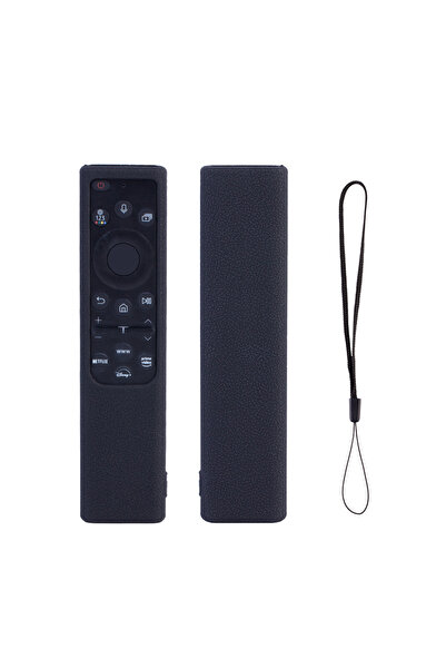 Choice 16.5x4x1.55cm Black Litchi Texture Silicone Case for TV Bn59-01357a/01...