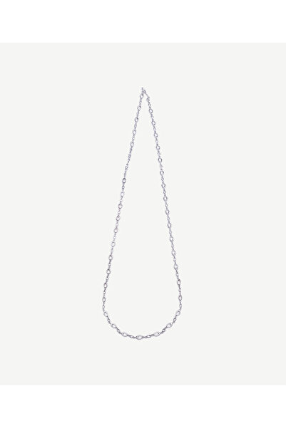 Yargıcı Long Silver Chain Necklace