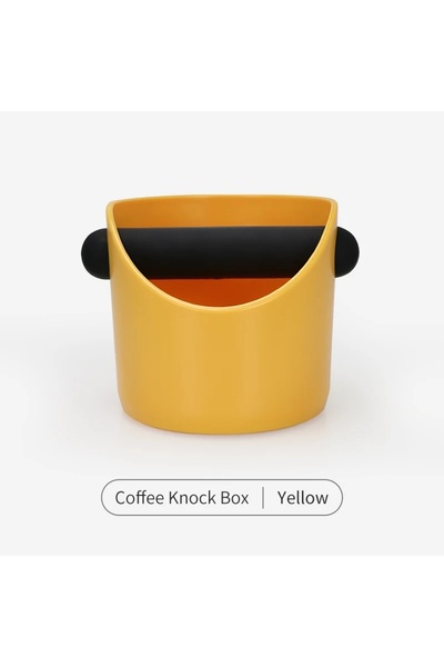 Choice4 Yellow Coffee Knock Box Espresso Grounds Container Anti Slip Espresso...