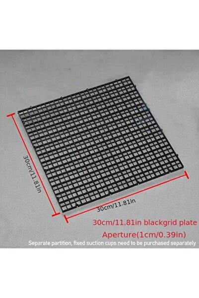 Choice Black 30 30cm Adjustable Aquarium Divider Grid with Suction Cups Freel...
