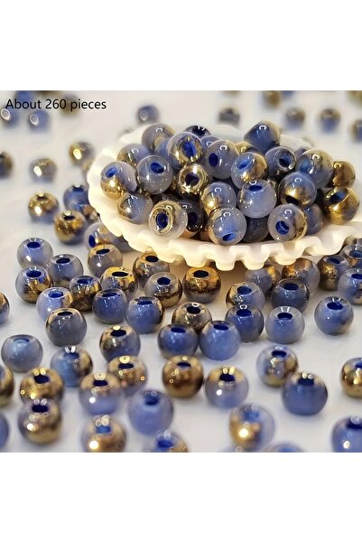 Choice6 4mm 9 DIY Handmade Jewelry Materials with Round Beads, Colorful Beadi...