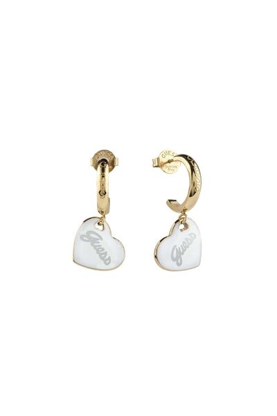 Guess أقراط نسائية على شكل قلب من JGUJUBE05151JWYGWHTU