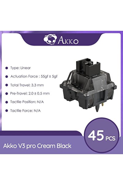 Choice6 V3 Cream Black Pro Akko V3 Pro Switches Tactile / Linear Switch for M...