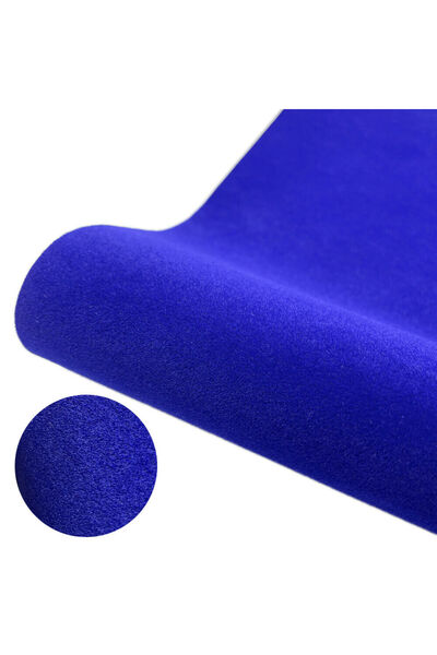 Choice 15in x57in(40x145cm) Blue 20/40 X 145cm Self-adhesive Velvet Flock Lin...