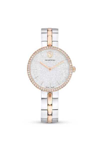 Swarovski Cosmopolitan Saat, İsviçre Üretimi, Metal bileklik, Gümüş Rengi, Ka...