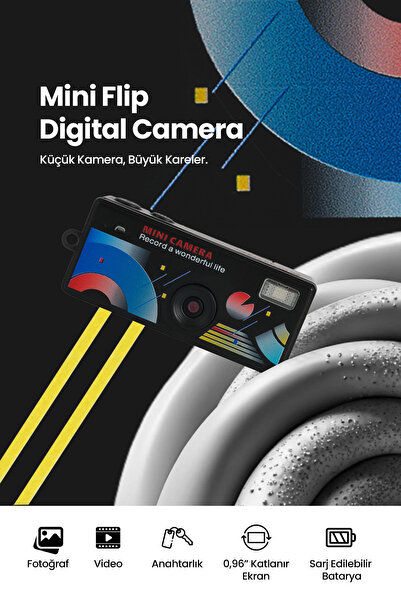 Pikas Joyplus Camera Mini Dijital Kamera Retro Tasarım Taşınabilir Video ve F...