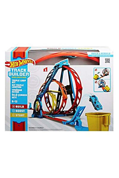 HOT WHEELS Track Builder Üçlü Çember Aksiyonu Seti GLC96