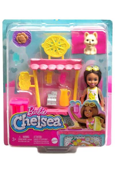 Barbie Chelsea Limonata Standı Ve Oyuncak Bebek Hny60