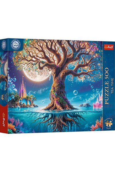 BAMI NETWORK Puzzle 500 Piese Copac Magic Colorat Luna Plina