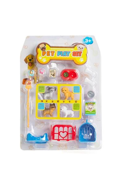 BAMI NETWORK Set de joaca animale valiza transport plastic 3+ ani