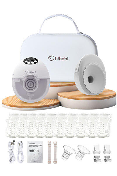 hibobi مضخة ثدي فاخرة قابلة للارتداء بدون استخدام اليدين - 4 أوضاع × 12 مستوى...