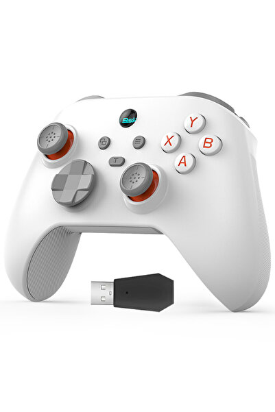 Choice5 White with Receiver VILCORN G6 Bluetooth-Compatible Wireless Game Con...