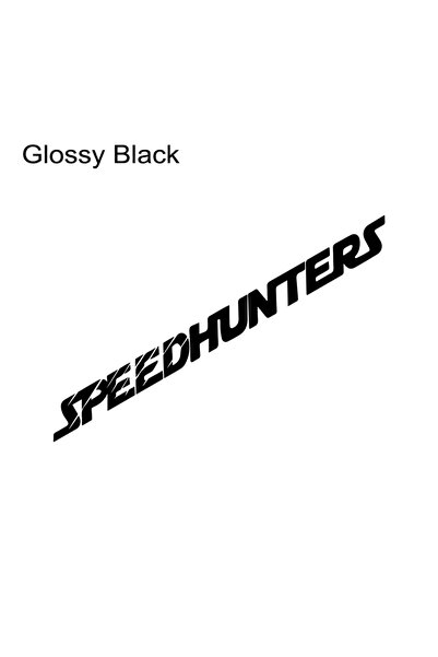 Choice Glossy Black Car Creative Speedhunters Windshield Sticker Auto Window ...