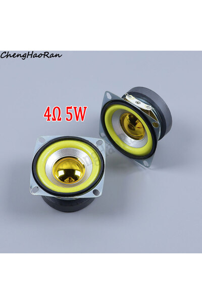 choice2 Yellow 1 Pc 4R 5W Portable Audio Full Range Speaker Driver 3Ohm 5W 53...