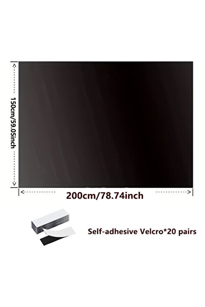 Choice 2M Cloth 20 Velcro 95-98% Blackout Curtain DIY Portable Travel Removab...