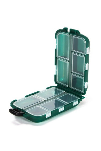 Choice1 Green Double Layer Protective Medicine Box. Multi Compartment Portabl...