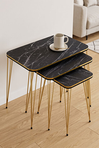 GOLDFALEZ Zigon Coffee Table Kr Double Gold Bendir Wire