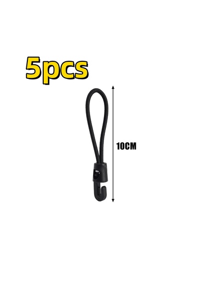 Choice8 10cm-5pcs 5/10/50Pcs Bungee Cord High Elasticity Expander with Hooks ...