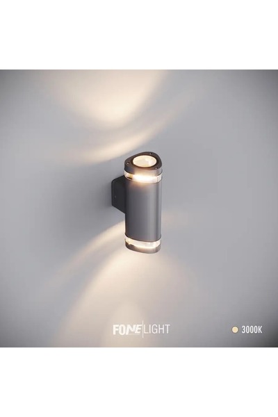 FoneLight Çift Yönlü Led Iç Mekan Ve Dış Mekan Duvar Aplik - Ip65 Toz Ve Su G...