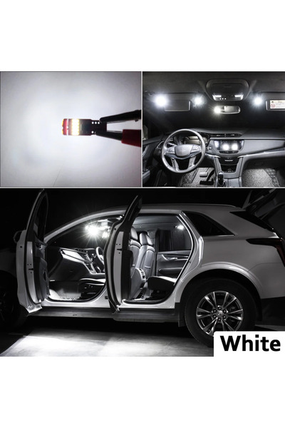 choice2 Scirocco (09-17) 8P White ZUORUI Canbus LED Interior Map Light Kit Fo...