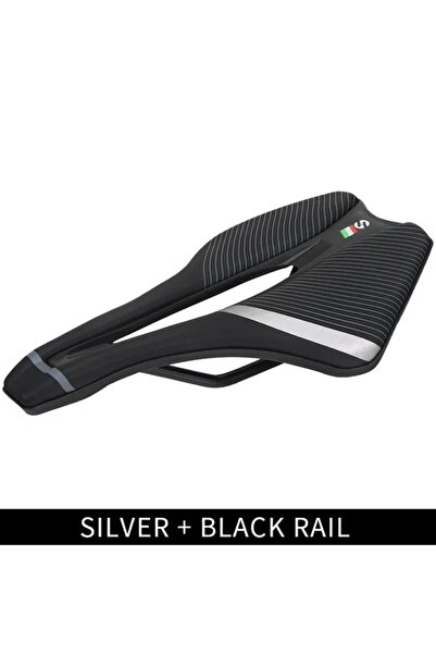 Choice Silver-Black Rail TOSEEK Racing Bicycle Saddle Training Grade Man Road...