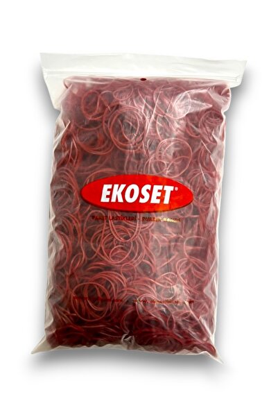ekoset Kauçuk Paket Ambalaj Para Lastiği 70mm Kırmızı 1kg