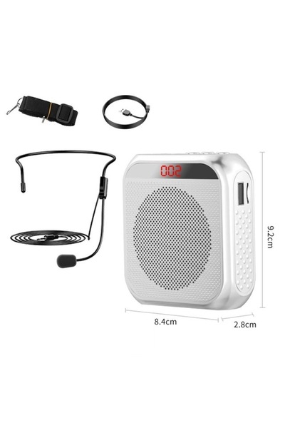 Choice1 white Loud Sound Megaphone Bullhorn Audio Amplifier Loudspeaker Syste...