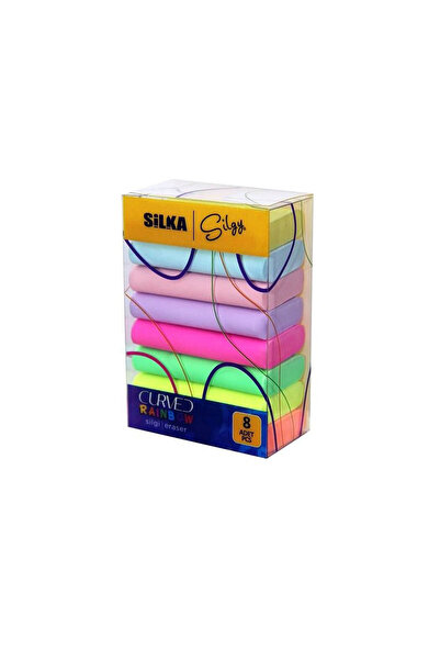 Silka Gumă curbată Rainbow 8 buc