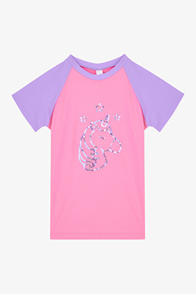 Penti Lilac Girl's Sweet Unicorn Uv Protection Top