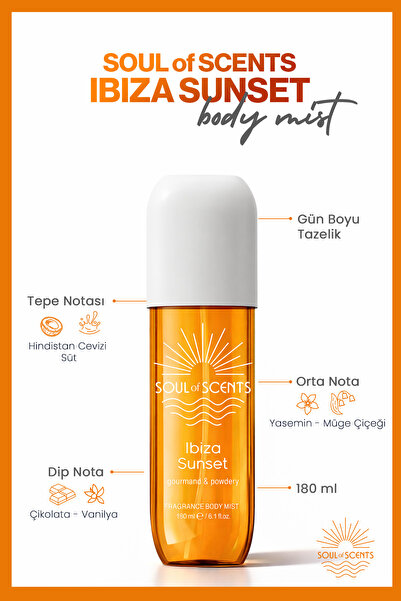 Soul of Scents Ibiza Sunset Gourmand & Powdery Body Mist