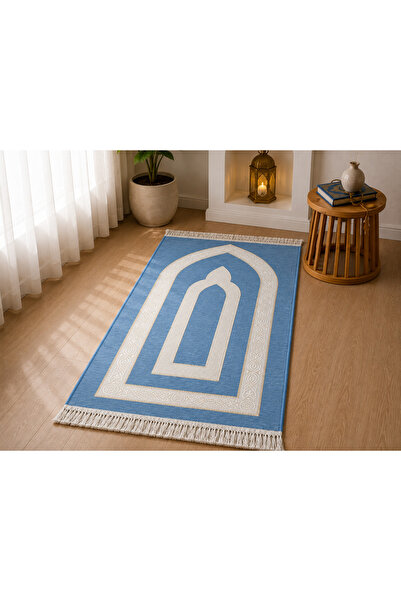 ULTRA MODERN Luxurious Chenille Prayer Rug - Soft Touch Muslim Prayer Mat wit...