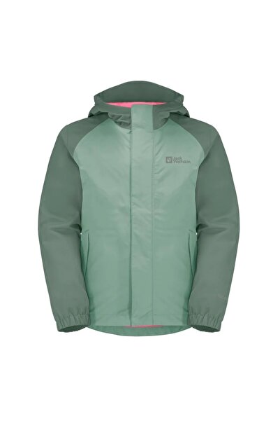 Jack Wolfskin Geacă impermeabilă Tucan pentru copii - Verde deschis - 116 cm