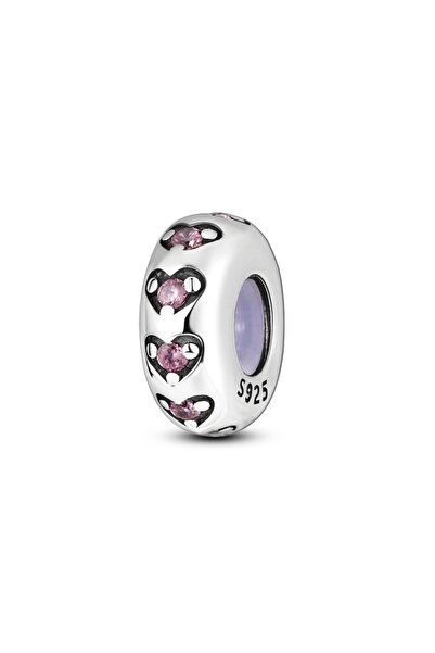 Choice KTC141 Pink Charms Original 925 Sterling Silver Heart Bow Perfume Bott...