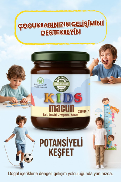 Çamlıdereden Doğal Ürünler Kakaolu Kids Çocuk Gelişimi Macunu